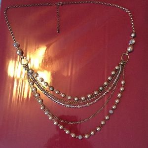 Maurices gold statement necklace